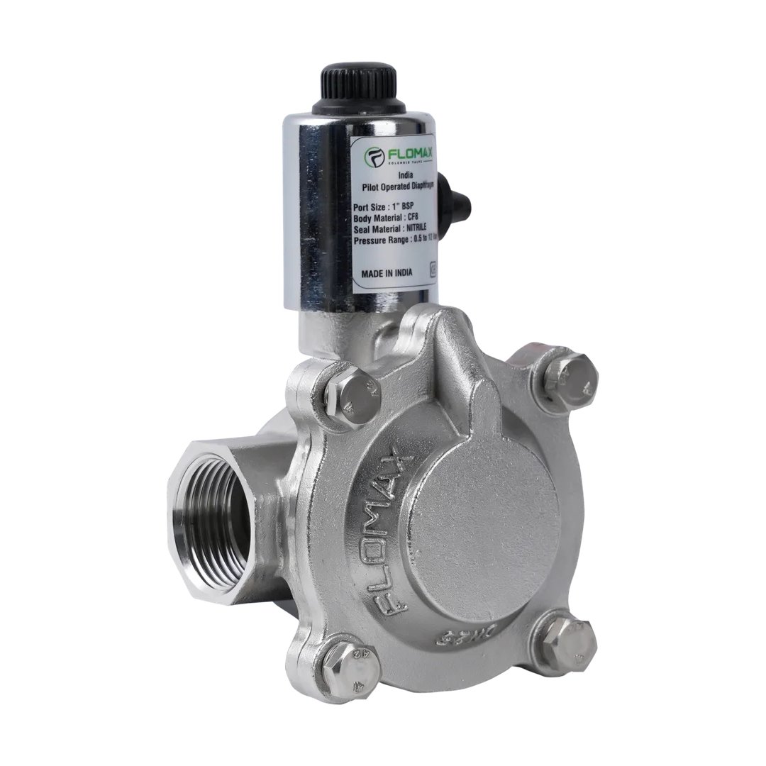 2/2 WAY PILOT OPERATED DIAPHRAGM TYPE SOLENOID VALVE (Normally Open / Close)
