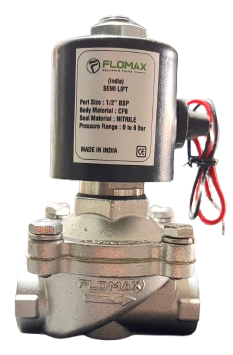 SEMI LIFT DIAPHRAGM OPERATED SOLENOID VALVE (Normally Close)