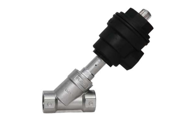 ANGLE SEAT VALVE WITH PLASTIC ACTUATOR OPERATOR